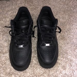 Black Airforce Ones Size 11.5